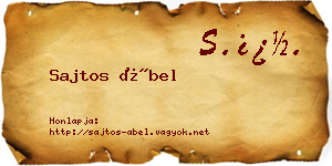 Sajtos Ábel névjegykártya